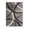 World Rug Gallery Modern Wavy Circles Design 3'3'' x 5' Gray 377GRAY3X5 - alternate 2